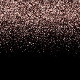 Rose Gold and Black Backdrop - Perfect Party Decoration for Birthday, Christmas, New Years, Bachelorette, Weddings, Graduation, Prom, Valentine's Day | Measures 6ft x 6ft