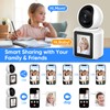 Two-Way Video/Audio Indoor Camera, Pet Dog Cameras with App, 2K