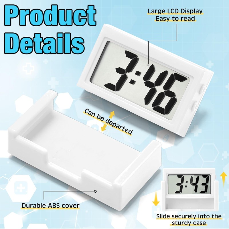 Frienda 3 Pieces Mini Digital Clock Small Digital Clock Stick