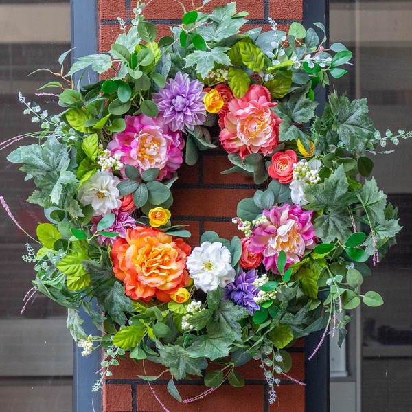 Spring Wreaths for Front Door 26 Inch Spring Wreath with