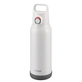 MTA-H120WH Tiger Thermos Water Bottle, 0.3 gal (1.2 L) with Handle, Easy to Open with One Handle, One-Touch Vacuum Insulated Stainless Steel Bottle, For Sports Drinks, Large Capacity, Direct Drinking