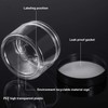 12 Pack Plastic Container Jars with Lids Round Clear Travel