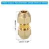 PATIKIL Pipe Extension Joint Connector, 2pcs Free Welding AC Copper