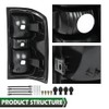 GRAND ORANGE Rear Tail Lights Assembly Rear Lights Tail Lamp