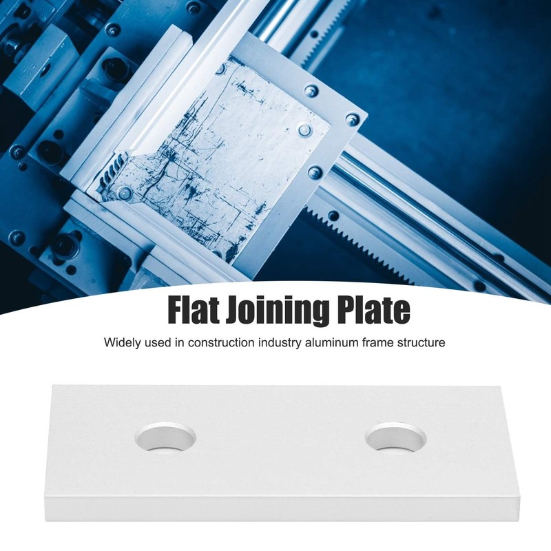 10Pcs Joining Plate Aluminum Flat Straight Brackets Connecting Reinforcement Vertical