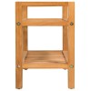 Solid Oak Wood 2-Shelf Shoe Rack 19.7"x10.6"x15.7" Stand for Shoescolor: