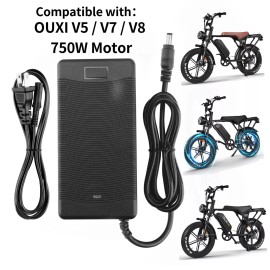For OUXI AC Adapter For OUXI V5 / V7 / V8 750W Electric Bike Motor 48V 15Ah 720Wh 48VDC