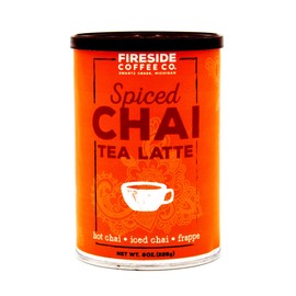 Fireside Coffee Company - Spiced Chai Tea Latte - 8 oz - Powdered Spice - Hot Chai - Iced Chai - Latte