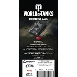 Gale Force Nine World of Tanks: German Hummel - Wave 8 Assault Gun Expansion, Miniatures Game