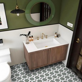 Alow Peel and Stick Floor Tile Green and Black, Self-Adhesive Vinyl Flooring, Waterproof, Reusable, 10Pcs Peel and Stick Flooring for Bathroom, Bedroom, Living Room, Kitchen and Office(11.8x11.8 in)