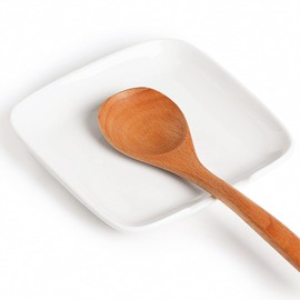 GDCZ Ceramic Spoon Rest for Stove Top - 4.75 Inches Large Spoon Holder for Kitchen Counter, White Coffee Spoon Rest, Cooking Utensil Rest, Kitchen Accessories, Dishwasher Safe (1)
