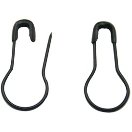 1000pcs 0.8" Metal Gourd Pin/Bulb Pin/Safety Pins/Clothing Tag Pins Bulb Pin/Calabash Pin Bead Needle Pins DIY Home Accessories (Black)