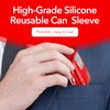 Skywin-Silicone Can Cover Red-3 Pack 12oz (355ml), Silicone Can Sleeve,