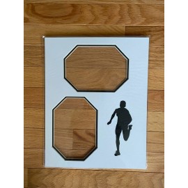 Running Female Custom Photo Frame Mat