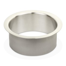 SOTECH Waste Insert Sleeve Stainless Steel Finely Brushed Diameter 180 mm Height 70 mm for Installation in Washbasin or Worktops Waste Insert Ring