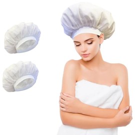 2-Pack Net Plopping Cap - Breathable Mesh for Curly Hair Drying, Blower-Ready & Overnight Sleep Protection