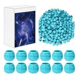 ATOMUS 200pcs Blue Disposable Tattoo ink cups Pigment Caps Tattoo Permanent Makeup Container Cap for Holding Tattoo Ink Accessories
