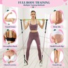 Pilates Bar Kit with Resistance Bands, Multifunctional Yoga Pilates Bar