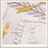 SUNBEAUTY Table Cloth Rectangular Cotton Linen 140x220 Tablecloth Waterproof Wipe