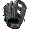 Zett Soft Baseball Glove (Glove) Lightex All-Around Right Throw, Black