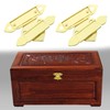 SING F LTD 10Pcs Gold Box Buckle Latch Decorative Hasp