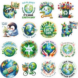 Treasure Cove Save The Earth Sticker for Kids Earth Day Stickers Environmental Labels for School Classroom Rewards Decor Party Favors 400Pcs