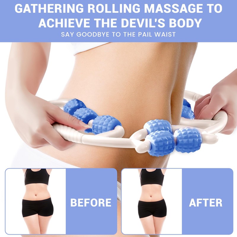 HYran Massage Roller, Massage Roller Legs, Massage Roller with Handle