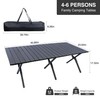 MAKELEN 2 Pack Folding Outdoor Table with Carrying Bag, Stable