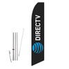 DirecTV with Logo (Black) Super Novo Feather Flag - Complete