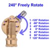 PWACCS Pressure Washer Pivoting Coupler Kit, 240 Degree Rotation, Pressure