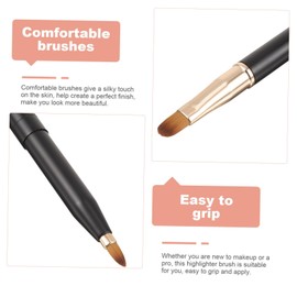 Vaguelly Double End Lip Brush for Women Ergonomic Makeup Applicator for Lip Gloss Concealer Versatile Tool for Eye Shadow Contouring Portable Durable Makeup