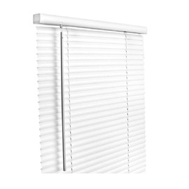LIVING ACCENTS Vinyl 1 in. Blinds 47 in. W x 64 in. H White Cordless