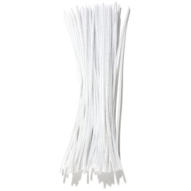 Cousin DIY White Chenille Pipe Cleaners, 3mm x 12 inch, 100 Pack