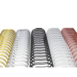 Arillo Metálico Paso 2:1 7/8 Pulgadas 21 Aros Para Encuadernación (Multicolor)