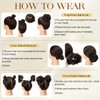 CJL HAIR Small Messy Bun Hair Pieces for Women Thin
