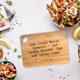 Mr. & Mrs. Panda Bamboo Chopping Board Saying Irish Water Spaniel Friend Gift Cuddle Dog Breed Dulcimer Wooden Board Wooden Board