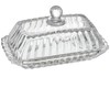 Clear Glass Butter Dish with Lid for Countertop - Refrigerator