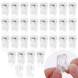 Mabor Pack of 30 Wall Clips for Hanging, Tapestry Wall Hanging, No Need to Drill Holes, No Damage to the Wall, Shower Curtain Clips for Photos, Decorating Clips, Poster