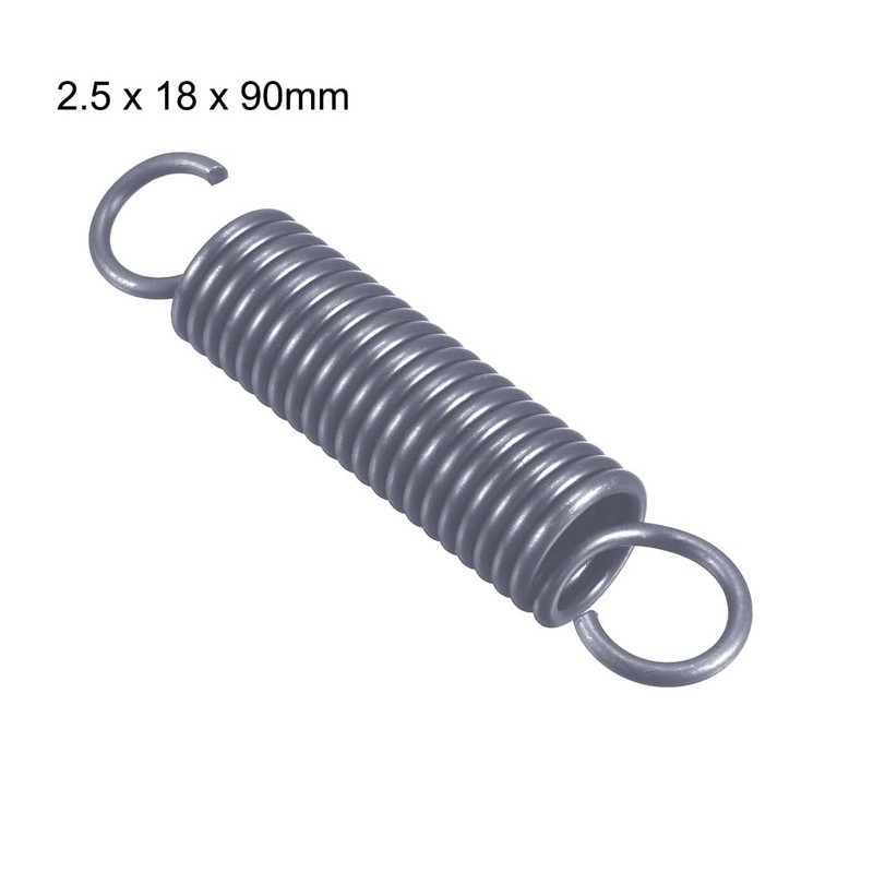 TOP-VIGOR 1Pcs Extension Compressed Spring, 2.5mm Wire Dia, 18mm OD,