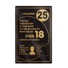 Challenge 25 Alcohol Law Sign Black 260x170mm Pub Bar Restaurant