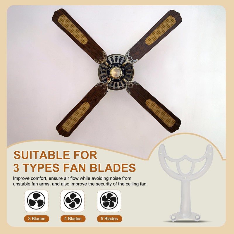 PATIKIL Ceiling Fan Blades Arms Replacement, 5 Pcs 52" Fan