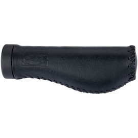 CONTEC Grip Ergo Exclusive + SB-Packed D3 Three Parts Pair Handlebar Clamp Leather Medium – In Front of the Fingers To Give A Strong And Secure Grip Soft – In The Back Area To All Shock,