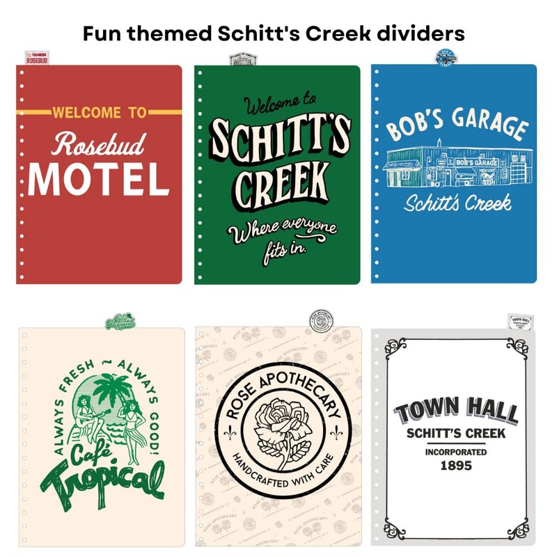 Schitt’s Creek Tab Journal Notebook - Rose Apothecary, Spiral Bound,