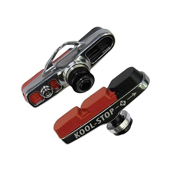 Kool Stop KS-SRH Campy Super Record Holder with Dual Compound Pad, Silver