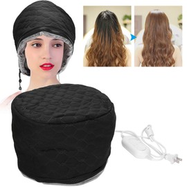 Gorro Térmico Eléctrico para el Cabello Gorro de Calefacción Eléctrica para el Hogar Vaporizador de Cabello Secador de Cabello Gorro de Aceite Caliente Ajustable Gorro de Cuidado del Cabello