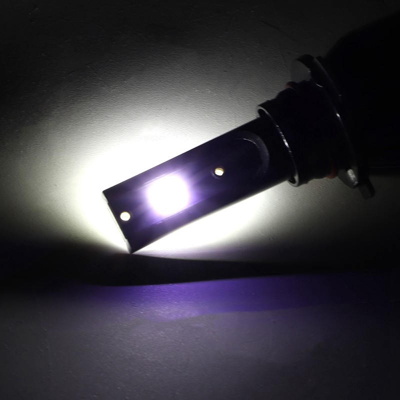 2Pcs 60W For 9005 H10 HB3 White Light Integrated Car