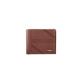 PORRASSO Wallet Men's Minimalist Card Holder Bag PU Card Slots Wallet Portable Bifold Wallet Brown