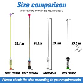 W11130362 Washer Suspension Rod Kit Replacement Part Compatible with Whirlpool Maytag Kenmore WTW5000DW0, WTW5000DW2, MVWC565FW0, 11022352510 Washing Machines, Replaces AP6262443 W11228718 by Funmit