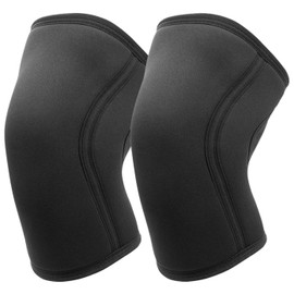 Rodilleras de neopreno de 7 mm para hombres y mujeres, mangas de rodilla para levantamiento de pesas para hombres y mujeres, mangas de compresión de r