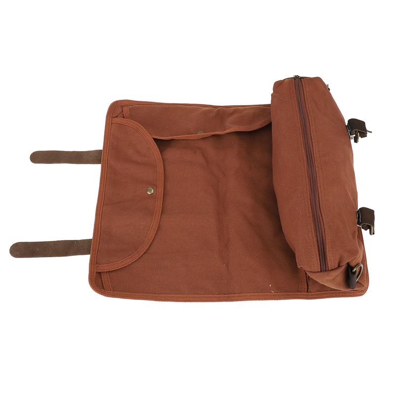 Bartender Tool Bag Canvas Leather Bartender Roll Bag Portable Multiple